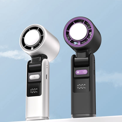 ❄️ Mini Turbo Rechargeable Fan with Digital Display