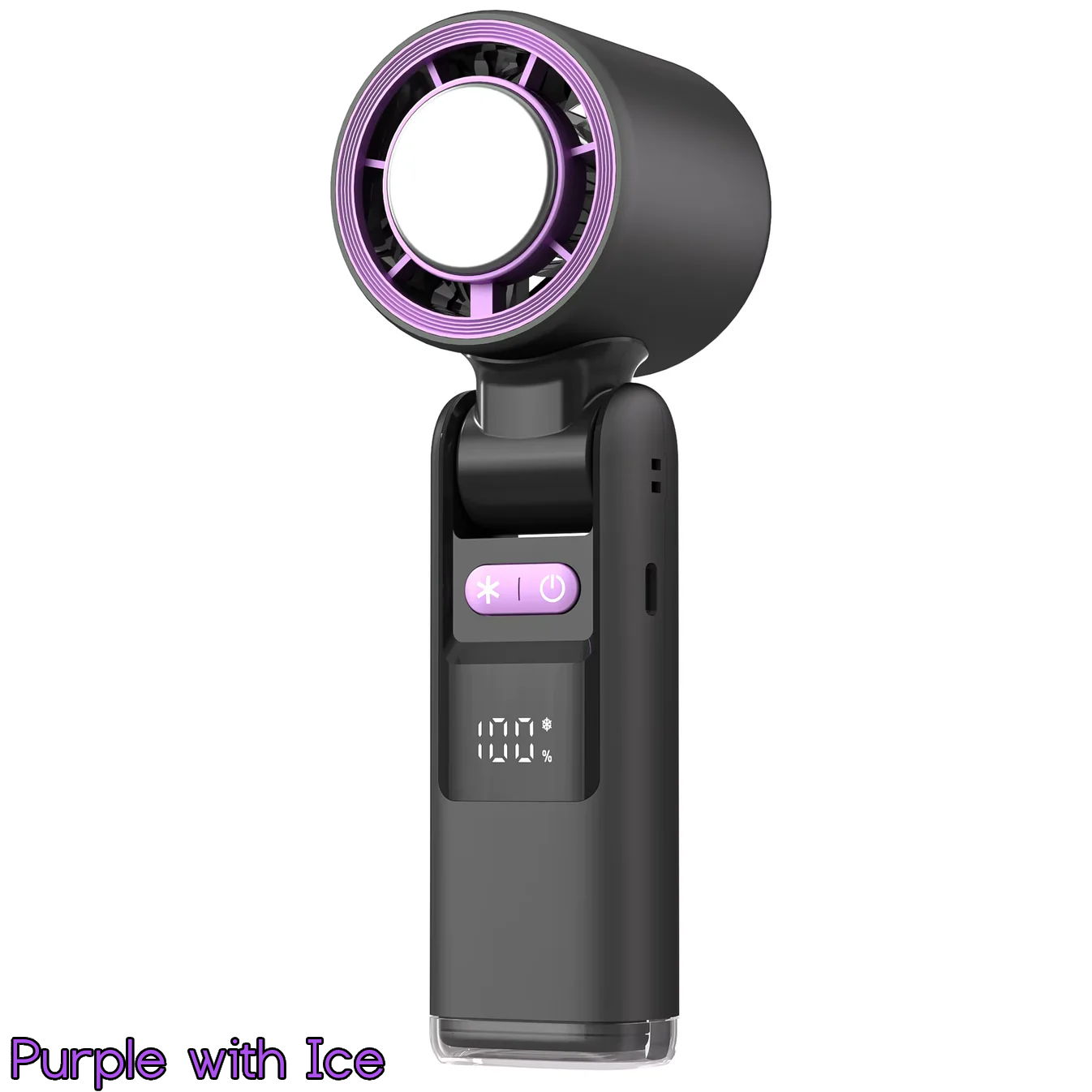 ❄️ Mini Turbo Rechargeable Fan with Digital Display