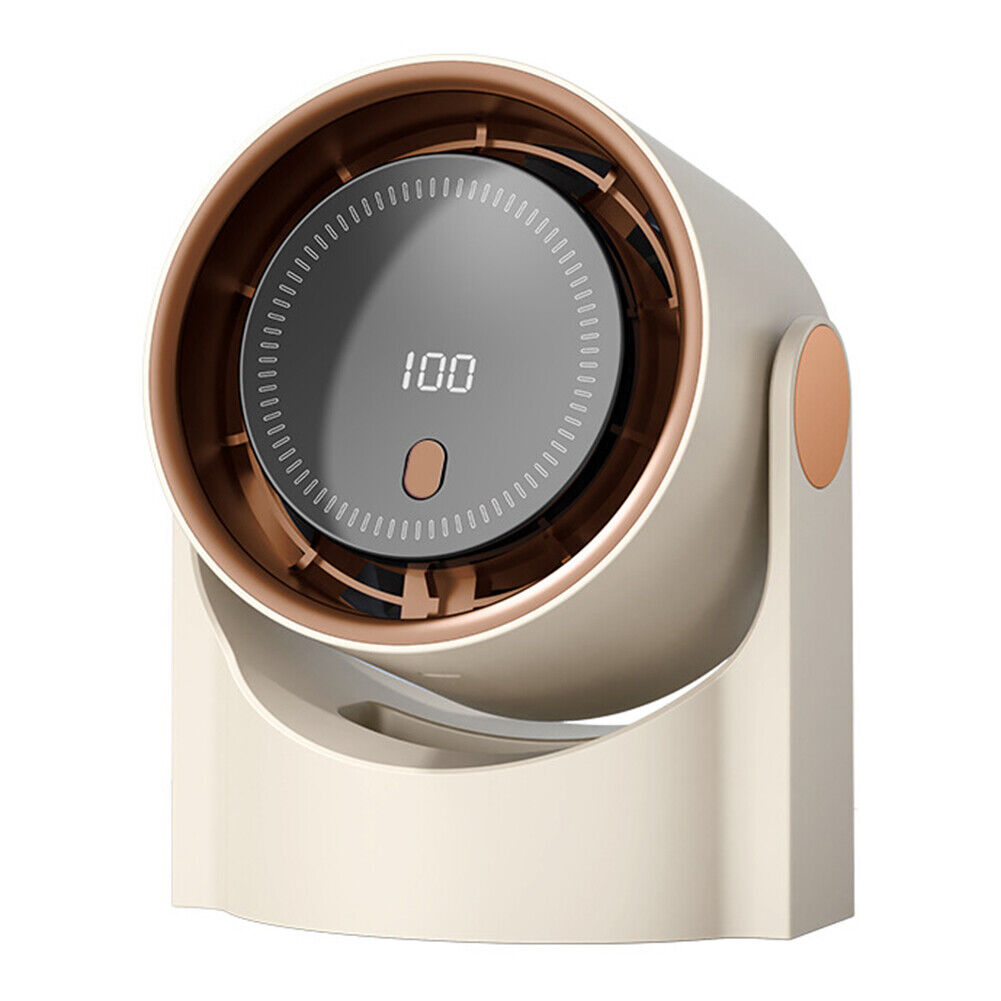 🌬️ Smart Bladeless Fan – 100-Speed | USB Rechargeable | Silent & Portable Cooling