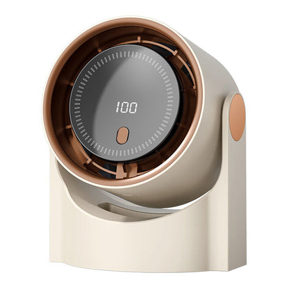 🌬️ Smart Bladeless Fan – 100-Speed | USB Rechargeable | Silent & Portable Cooling