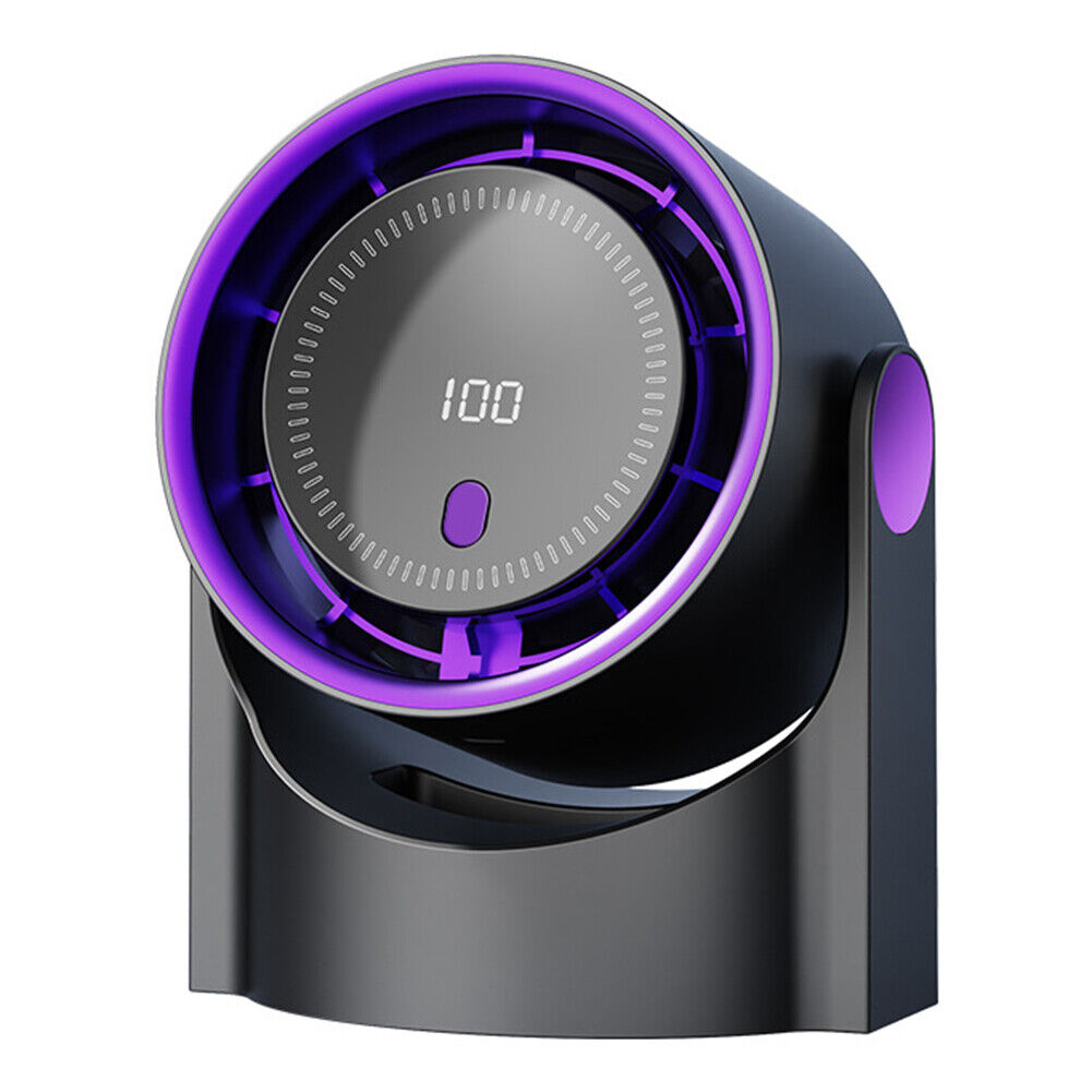 🌬️ Smart Bladeless Fan – 100-Speed | USB Rechargeable | Silent & Portable Cooling